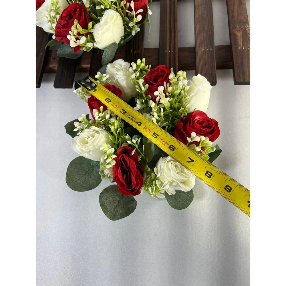 NUPTIO‎ Flower Wreath for Table Centerpieces: 8.5 Inch Small